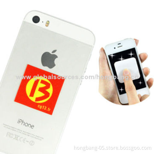 Sticky Mobile Phone Screen Cleaners, Customized Shapes/Size/Full Color Printing Designs Welcomed